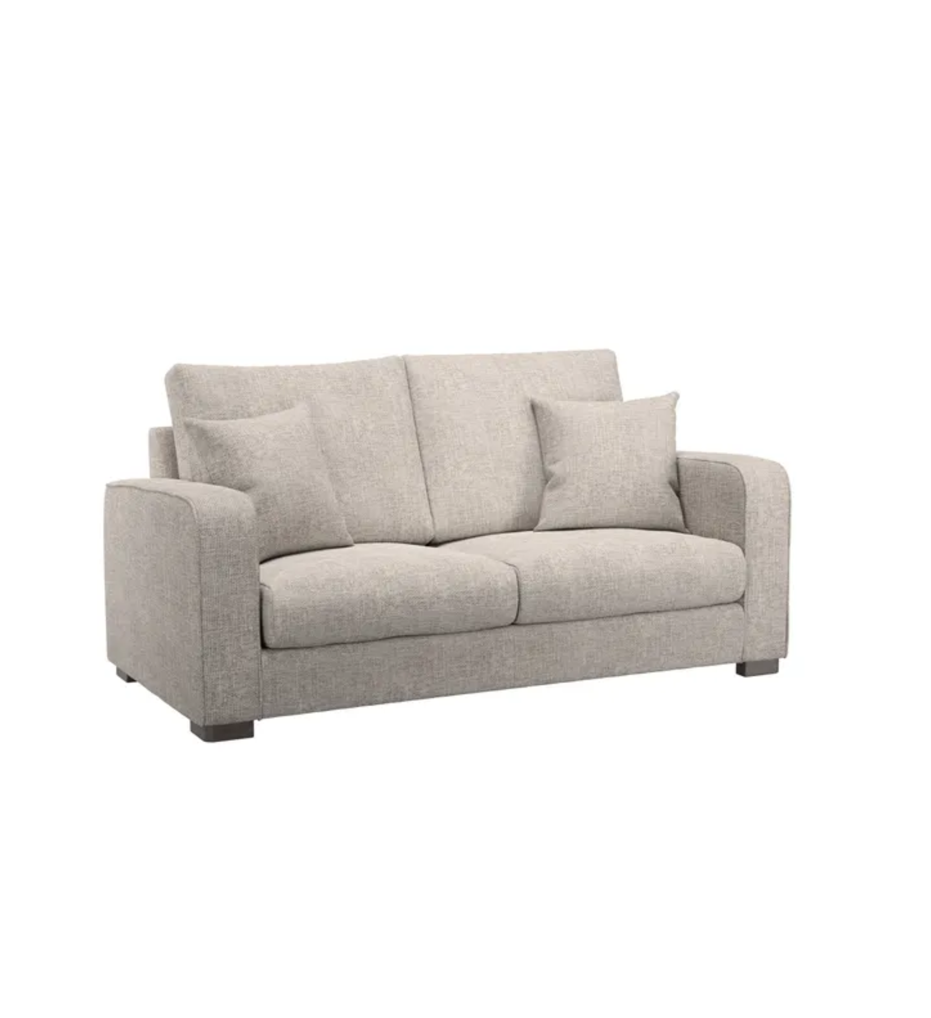 Small Chunky Chenille 3 Seater Sofa